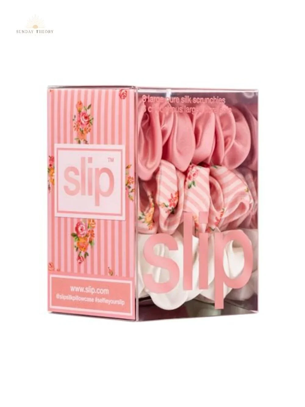 SLIP 22 Momme Mulberry Silk Large Hair Friendly Scrunchies Set of 3
